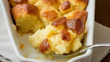 Delicious Comforting Old Fashioned Bread Pudding Slice
