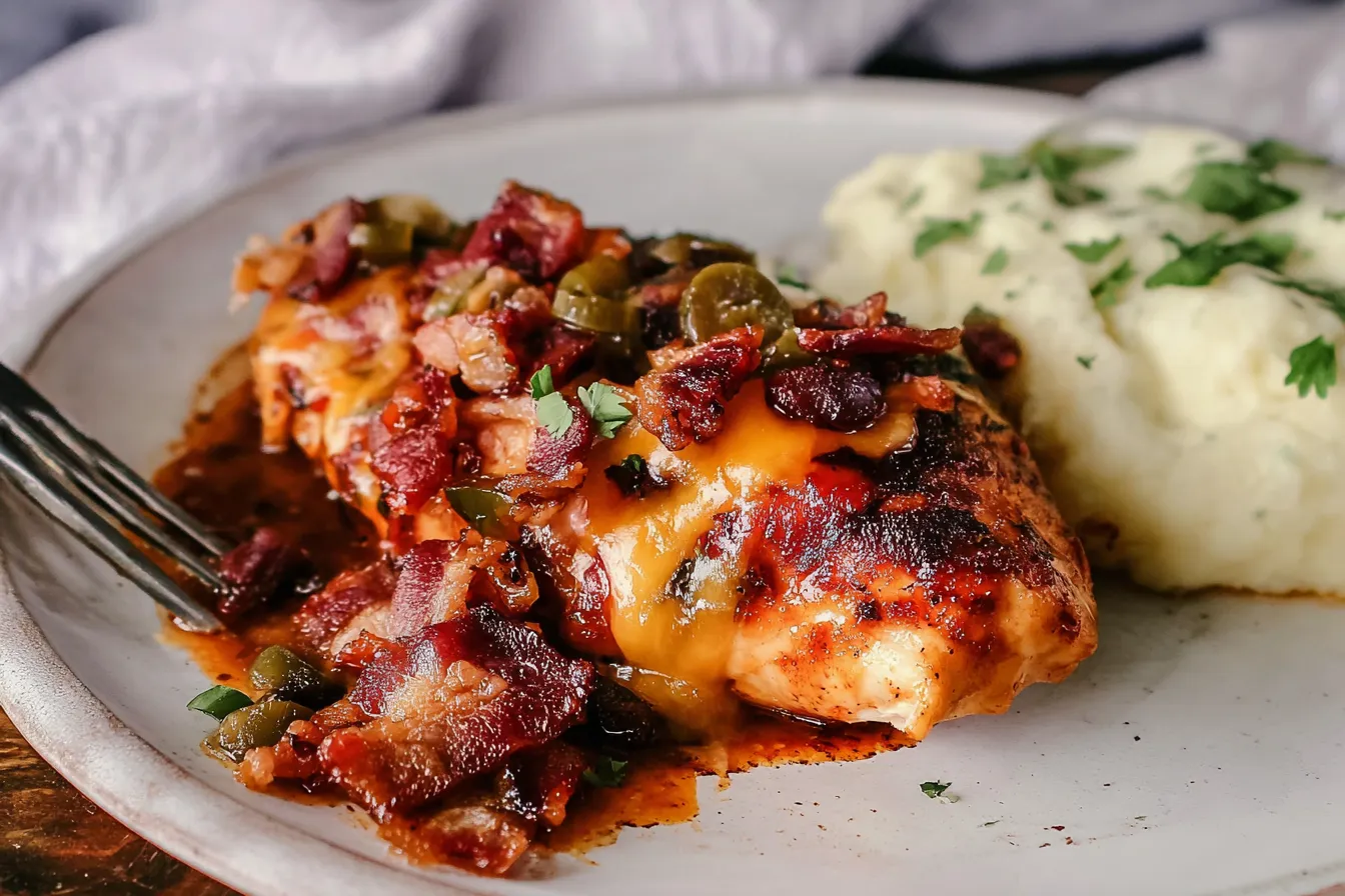 Cowboy BBQ Bacon Cheddar Chicken: A Flavor Explosion! 3 Cowboy BBQ Bacon Cheddar Chicken Platter