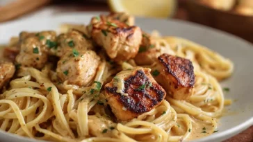 Cowboy Butter Chicken Linguine Ready to Serve