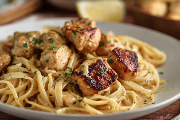 Cowboy Butter Chicken Linguine Ready to Serve