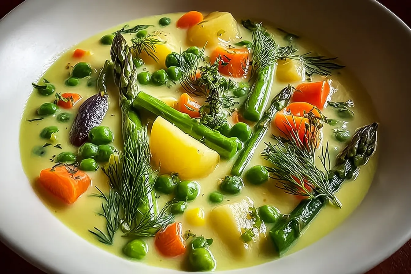 Cream of Spring Vegetable Soup
