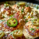 Creamy Pepperoncini Chicken Skillet