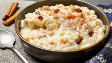 Creamy Rice Pudding in a Bowl