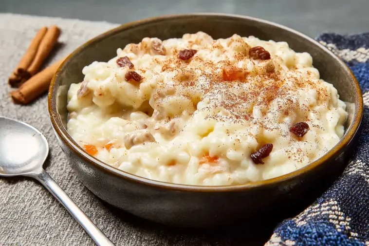 Creamy Rice Pudding in a Bowl