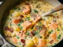 Creamy Salmon Corn Chowder in a Bowl