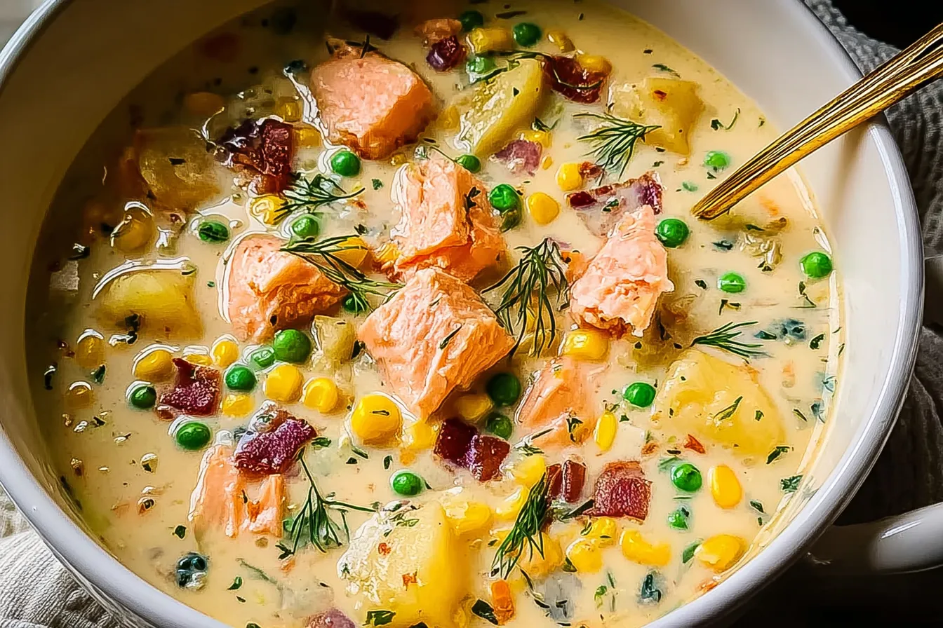 Creamy Salmon Corn Chowder for Cozy Nights In