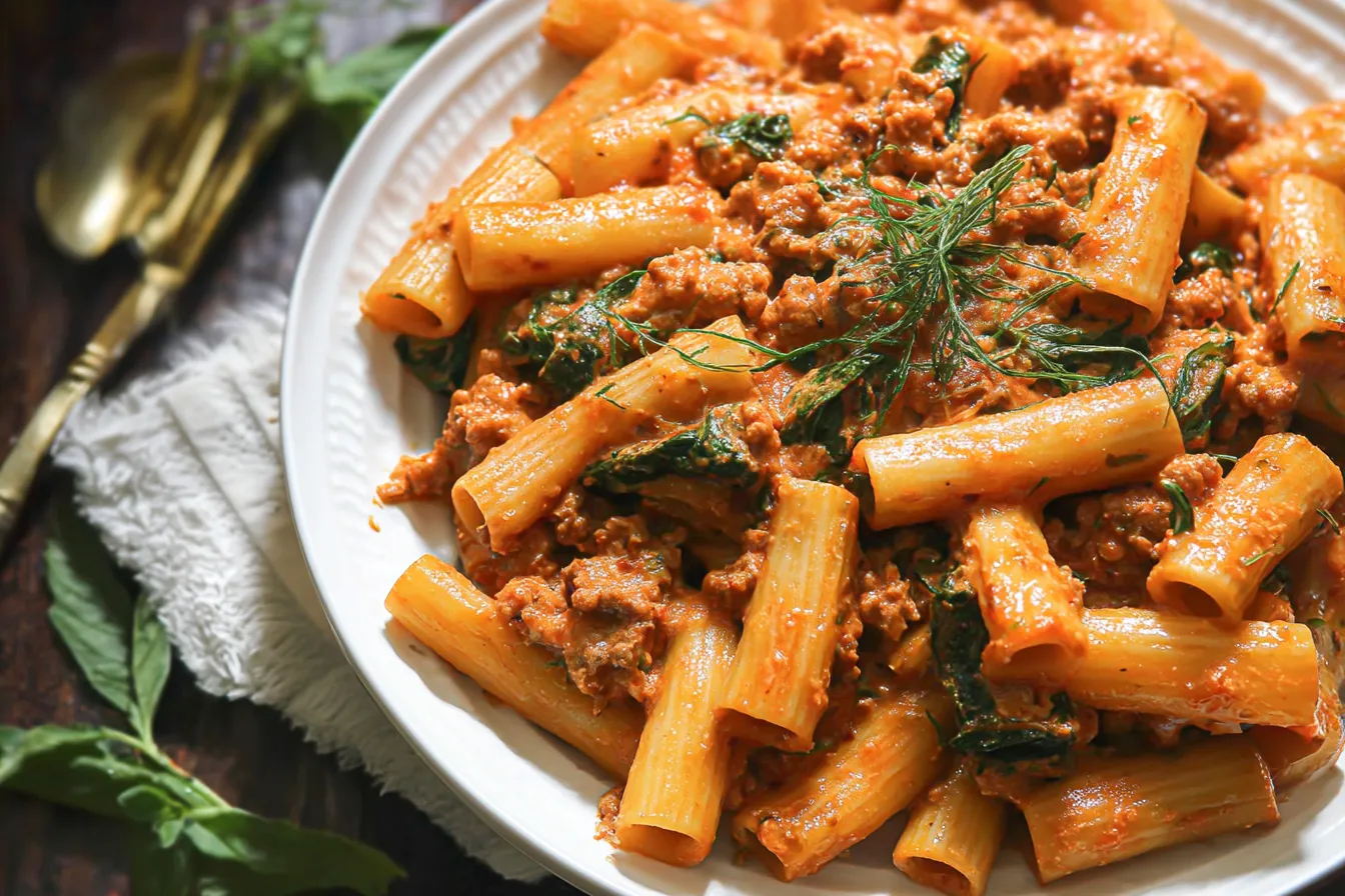 Creamy Sausage Rigatoni - A Comforting Pasta Dish