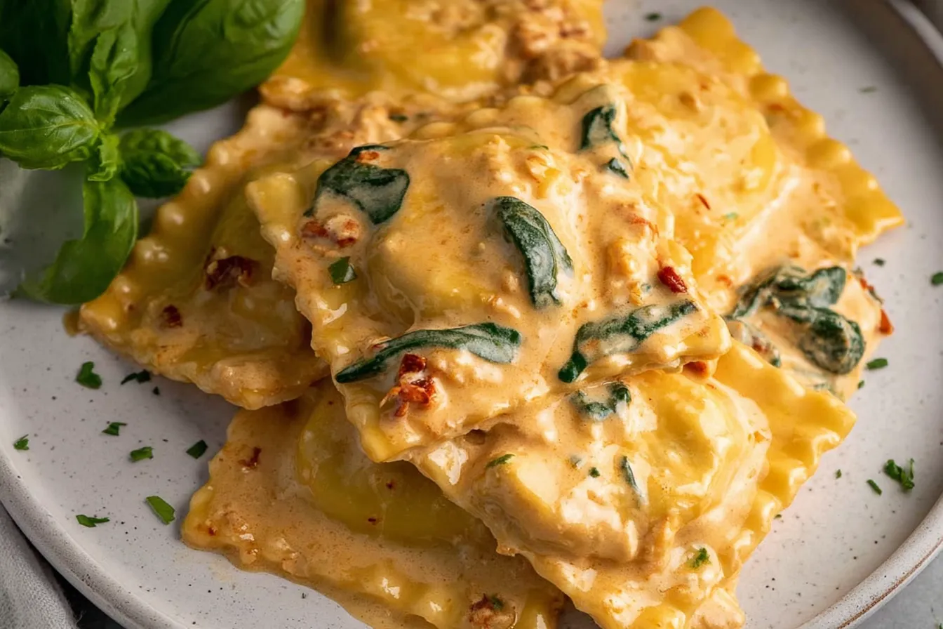 Creamy Tuscan Ravioli