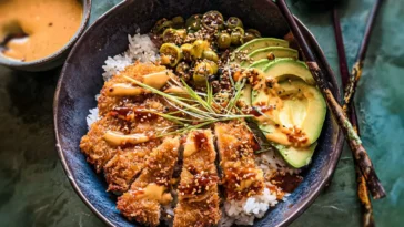 Crispy Chicken Katsu Bowls - Crunchy and Flavorful Dish