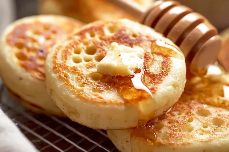 Fluffy Crumpets Freshly Made