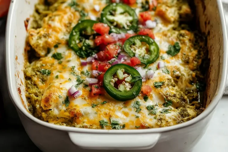 Delicious Salsa Verde Chicken Casserole - A Hearty Meal