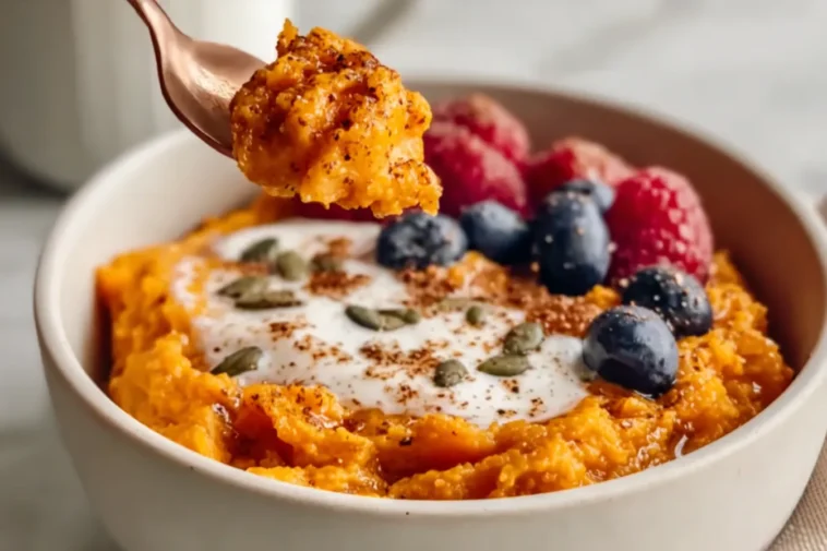 Delicious Sweet Potato Breakfast Bowl - Colorful and Nutritious