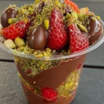 Tempting Dubai Chocolate Strawberry Cup