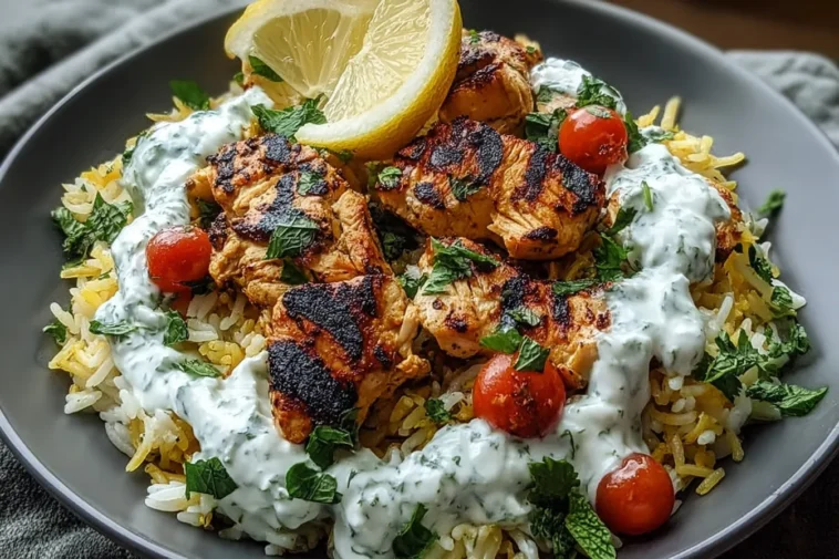 Delicious Dump And Bake Chicken Tzatziki Rice