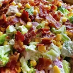Easy Bacon Ranch Chopped Salad in a Bowl
