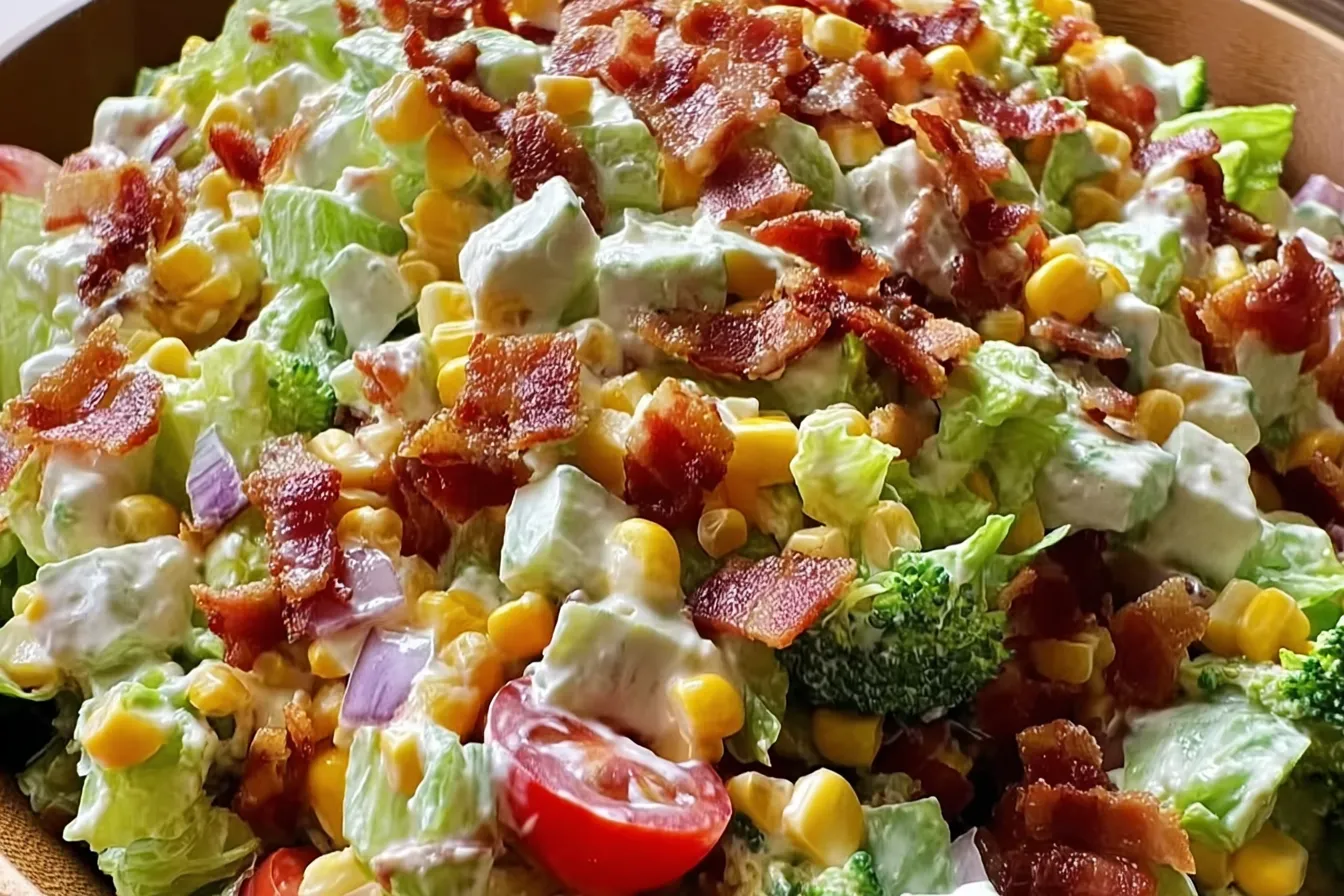 Easy Bacon Ranch Chopped Salad
