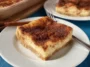 Easy Churro Cheesecake Bars on a Plate