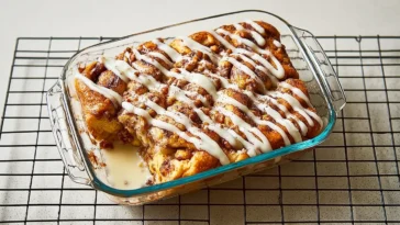 Easy Cinnamon Roll Casserole Freshly Baked