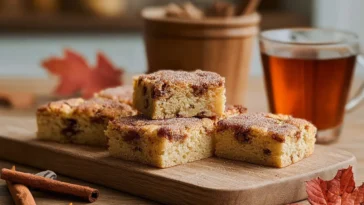 Easy Cinnamon Sugar Blondies – Made with Fall Flavors
