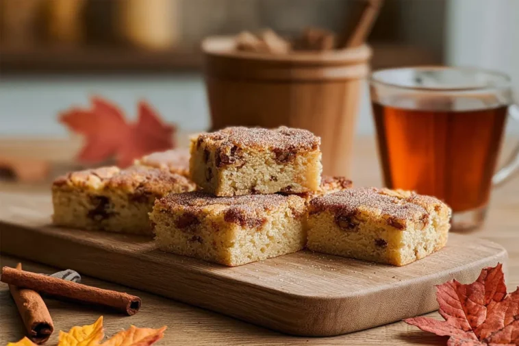 Easy Cinnamon Sugar Blondies – Made with Fall Flavors