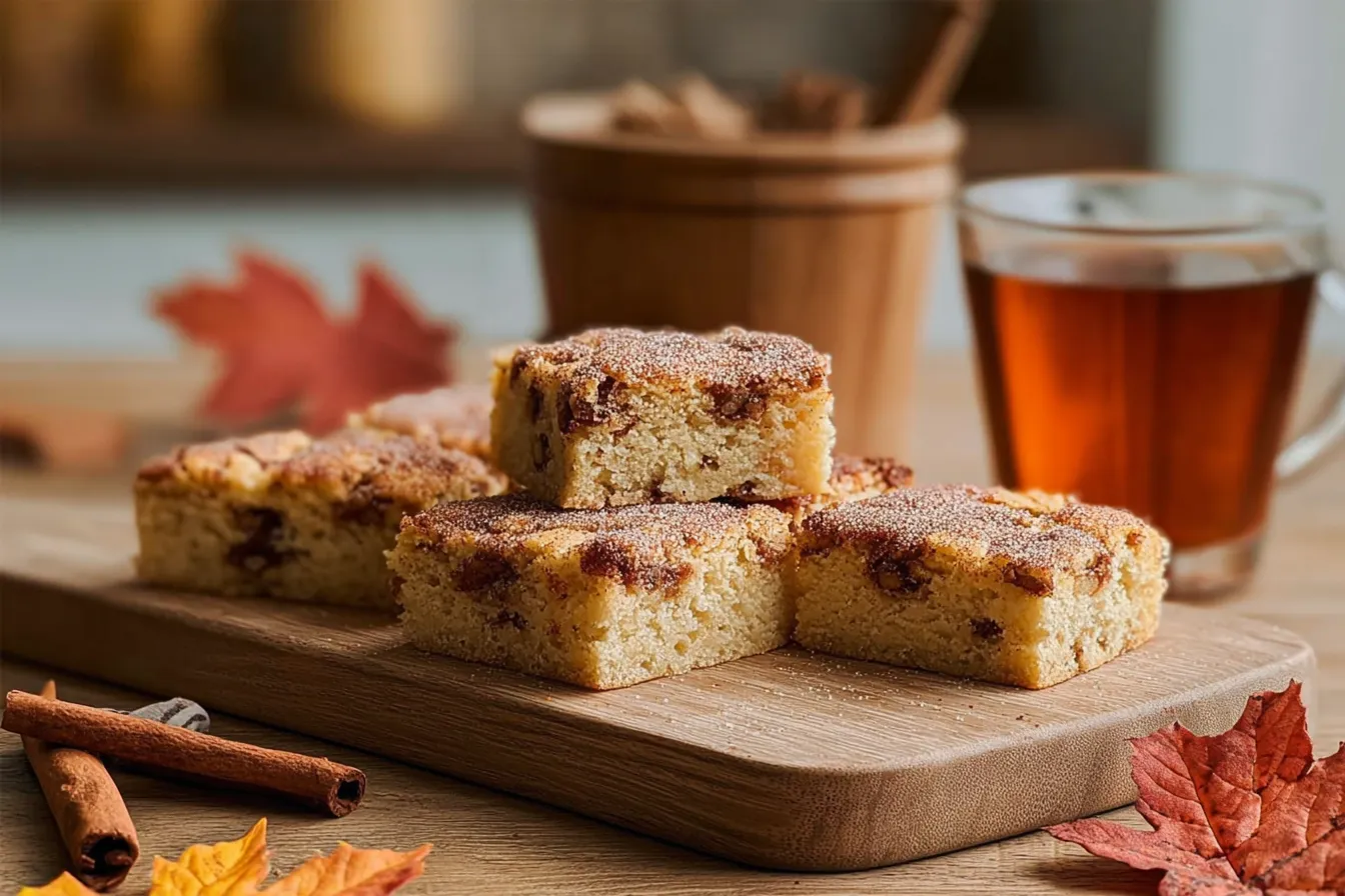 Easy Cinnamon Sugar Blondies – Sweet Fall Treat Delight 3 Easy Cinnamon Sugar Blondies – Made with Fall Flavors