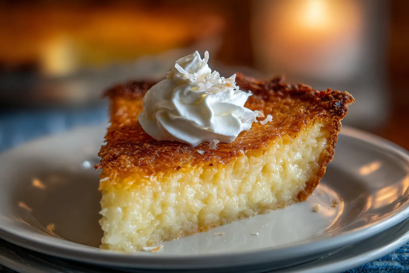 Easy Coconut Rum Pie