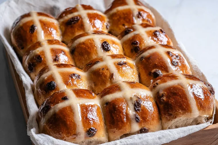 Easy Hot Cross Buns Fresh from the Oven