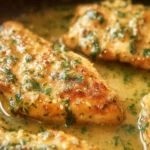 Savory Garlic Butter Chicken Plated