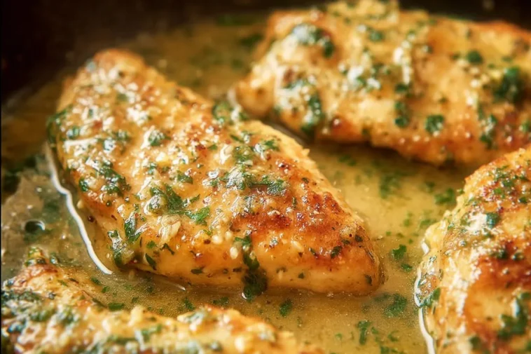 Savory Garlic Butter Chicken Plated