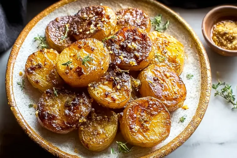 Garlic-Parmesan Melting Potatoes Close-Up