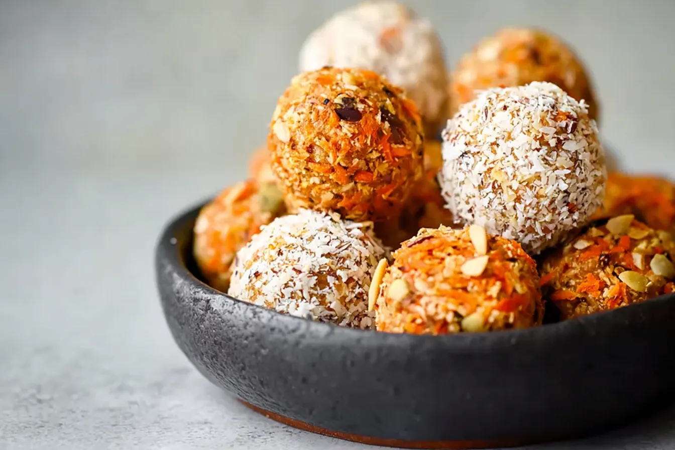 Healthy Carrot Cake Energy Balls