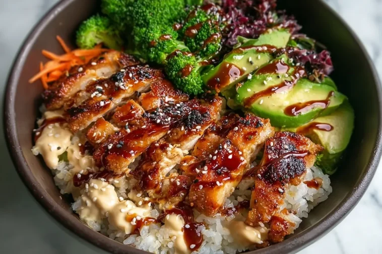 Healthy Sticky Chicken Bowls - A Delicious Dinner Idea