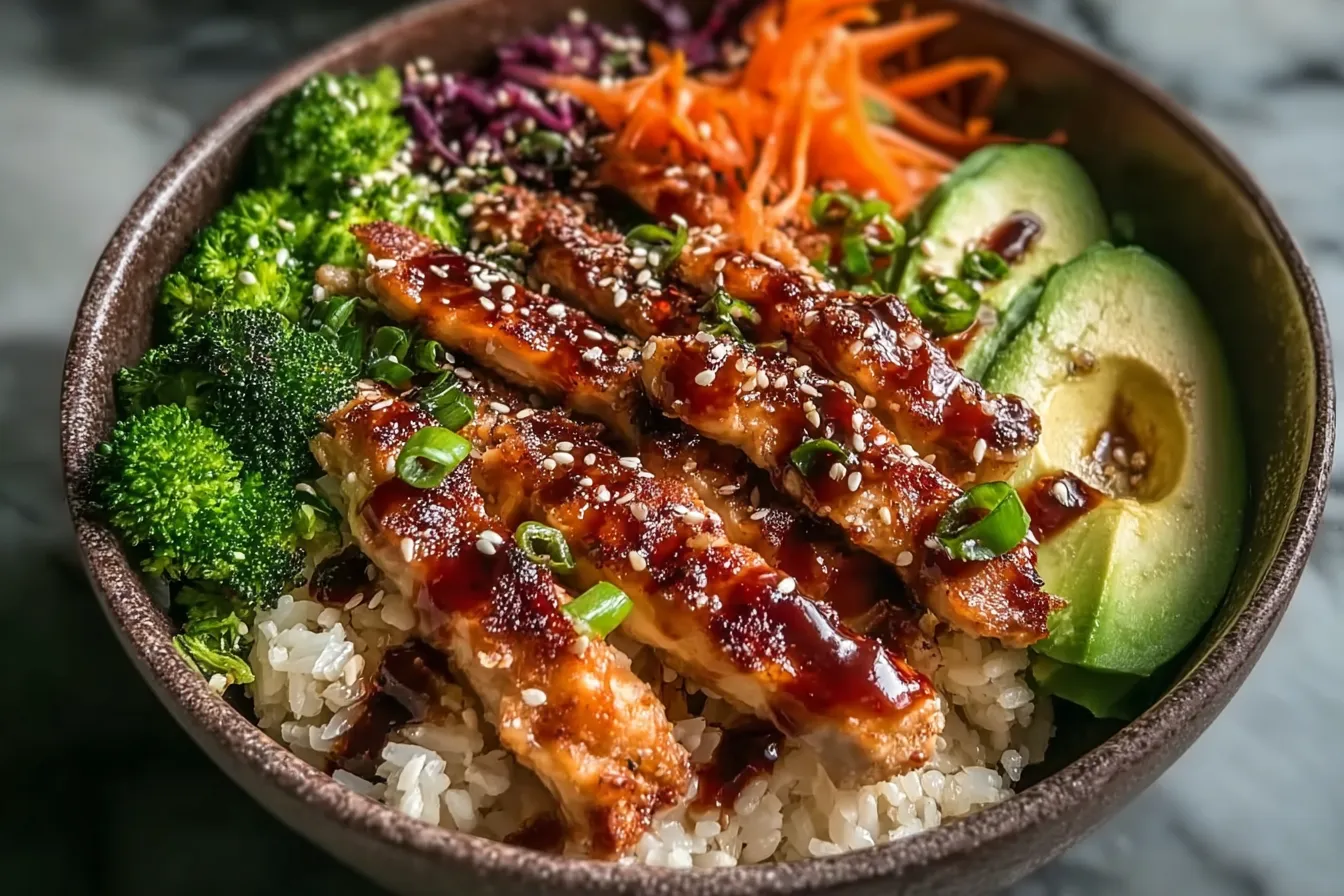 Healthy Sticky Chicken Bowls: Effortlessly Delicious Dinner!