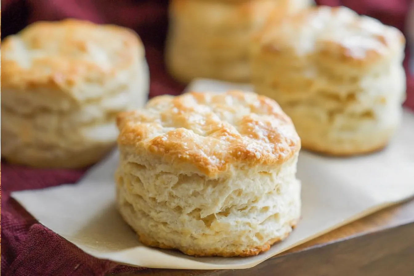 Homemade Biscuits (The Best Biscuit Recipe!) - Fluffy & Delicious 3 Homemade Biscuits Freshly Baked
