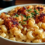 Delicious Honey Pepper Chicken Mac and Cheese