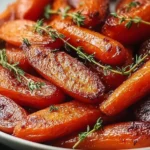 Honey Roasted Carrots with Thyme Freshly Baked