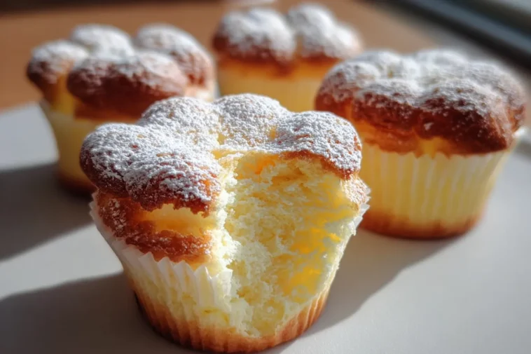 Fluffy Japanese Cotton Cheesecake Cupcakes