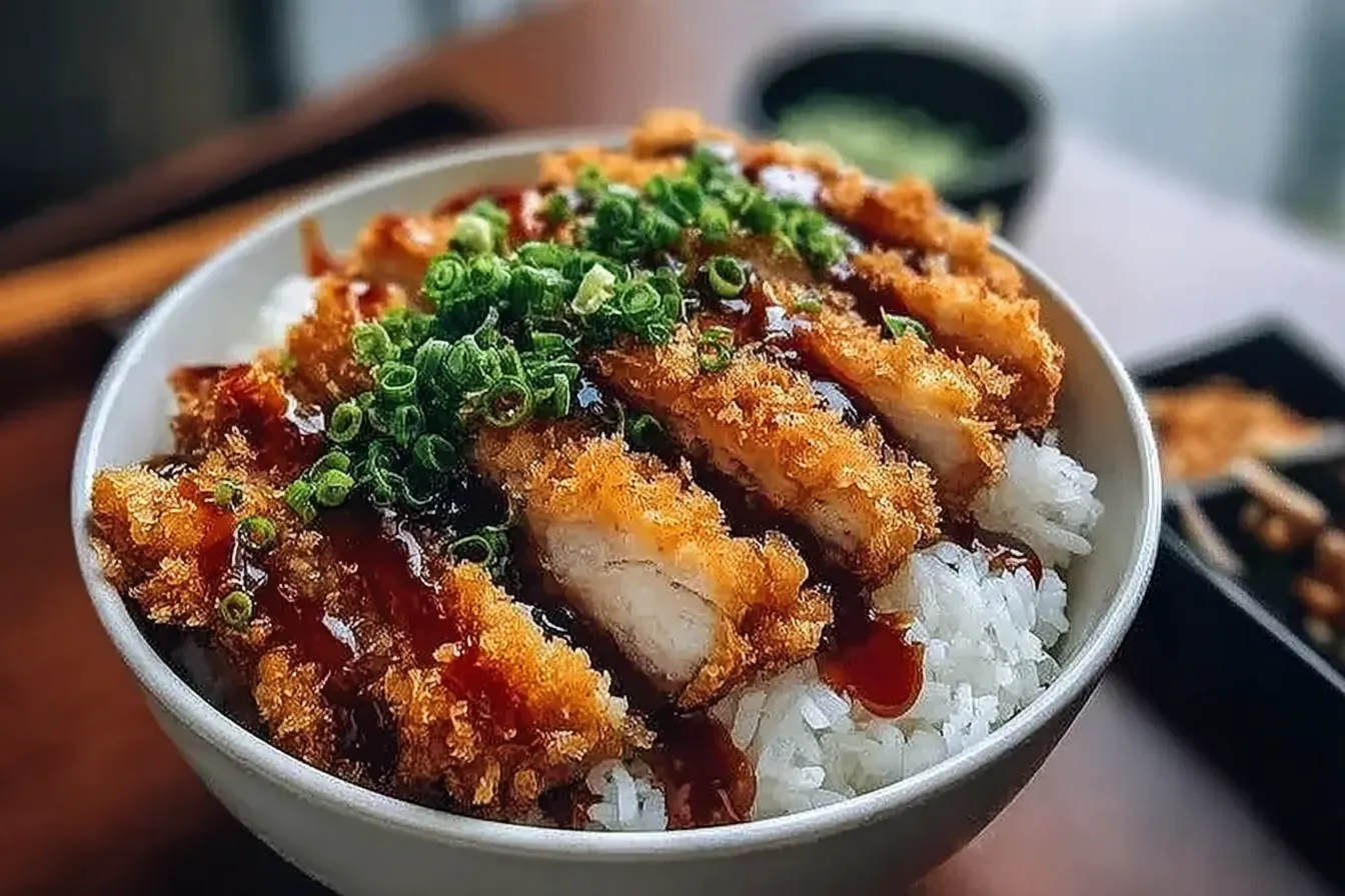 Japanese Katsu Bowls with Tonkatsu Sauce