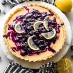Lemon Blueberry Tart Freshly Baked