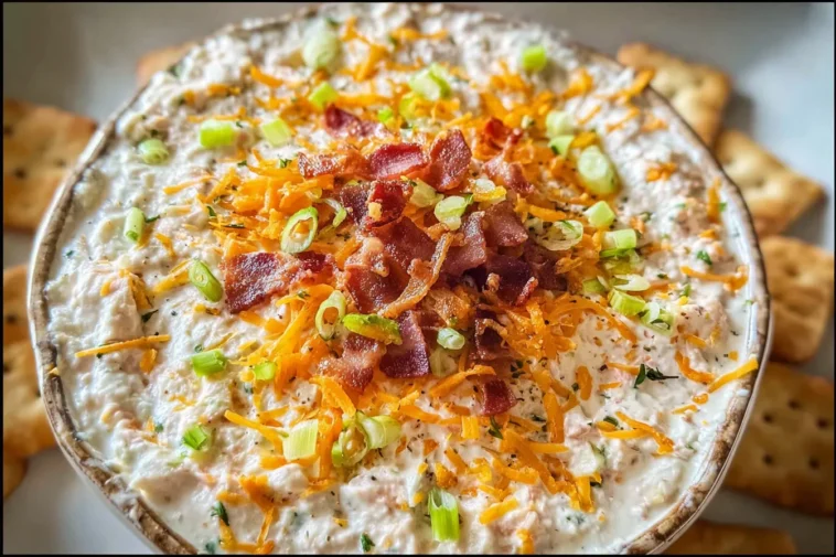 Delicious Million Dollar Crack Dip Ready to Serve