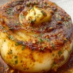 Onion Bake with Butter and Herbs Deliciously Served