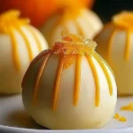 Orange Creamsicle Truffles: A Sweet Treat You’ll Love 14 Orange Creamsicle Truffles on a platter