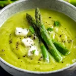 Creamy Perfect Asparagus Soup in a Bowl