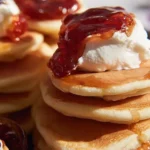 Fluffy Pikelets on a Serving Plate