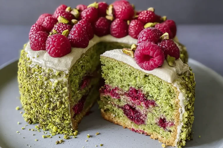 Pistachio Raspberry Cake - A Feast for the Eyes and Palate