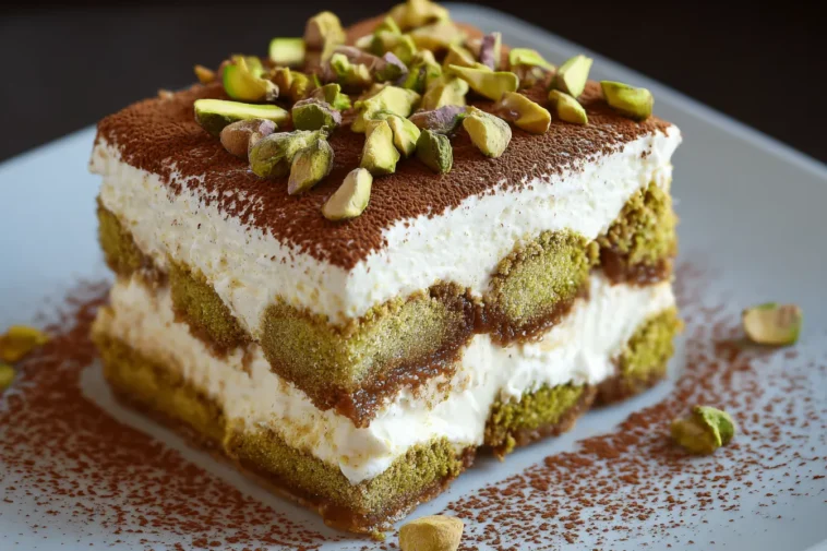 Pistachio Tiramisu: Creamy Layers of Delight