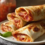 Delicious Pizza Burritos Ready to Serve