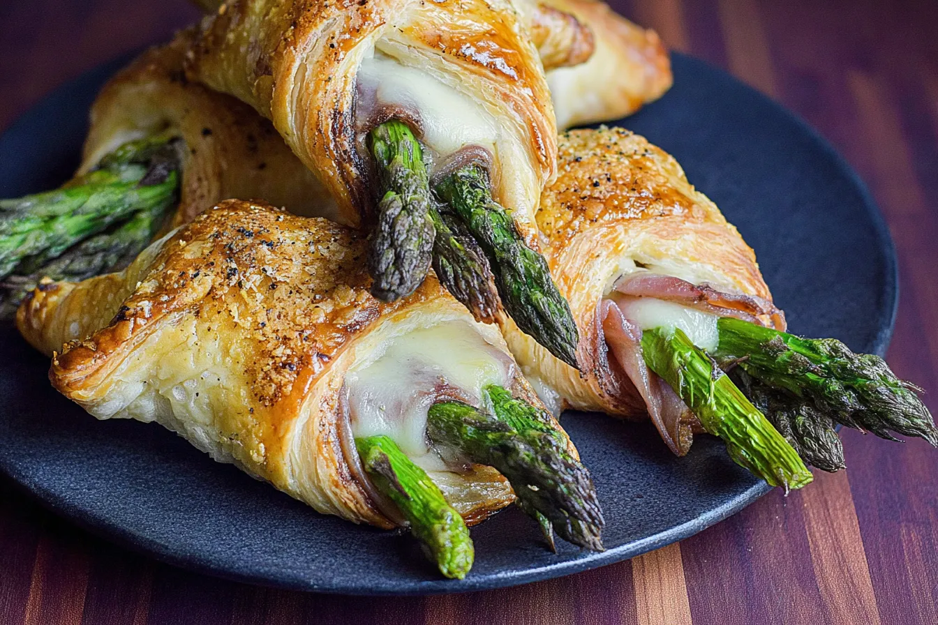 Prosciutto Asparagus Puff Pastry Bundles: A Delicious Delight 3 Prosciutto Asparagus Puff Pastry Bundles Freshly Baked