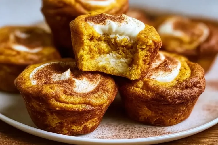 Pumpkin Cheesecake Muffins Freshly Baked