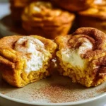 Pumpkin Cheesecake Muffins Fresh Out of the Oven